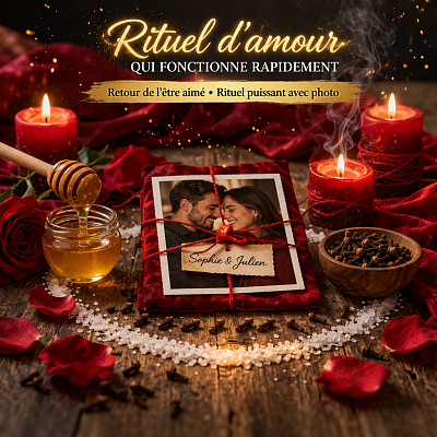 Rituel d’amour puissant avec photo, miel et bougies pour faire revenir son ex rapidement et attirer l’amour sincère grâce à la magie blanche.