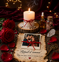 Rituel d’amour avec bougie blanche et photo pour faire revenir son ex rapidement et retrouver l’être aimé grâce à la magie blanche.