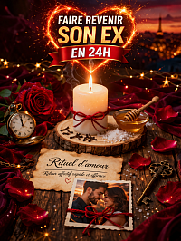 Rituel d’amour puissant pour faire revenir son ex en 24h avec bougie, miel et photo pour un retour affectif rapide et efficace.