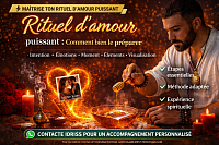 Image illustrant un rituel d’amour puissant et les étapes pour bien le préparer. Méthode spirituelle utilisée par le coach Idriss pour aider à faire revenir un ex, renforcer une relation et obtenir des résultats rapides en amour.